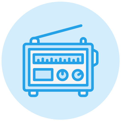 Radio Generic color lineal-color icon