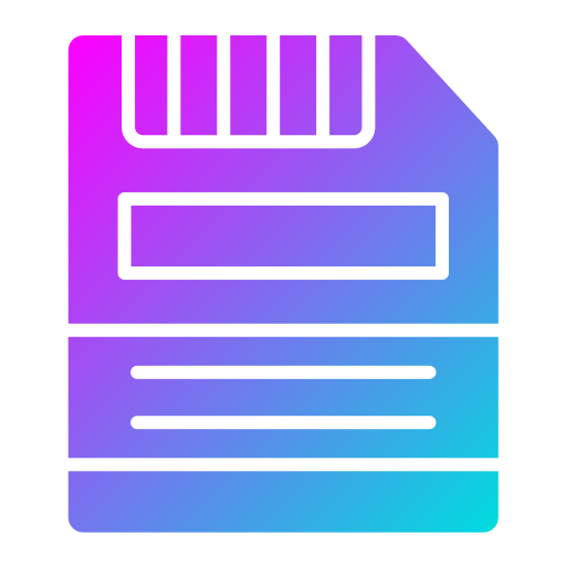 Floppy disk Generic gradient fill icon