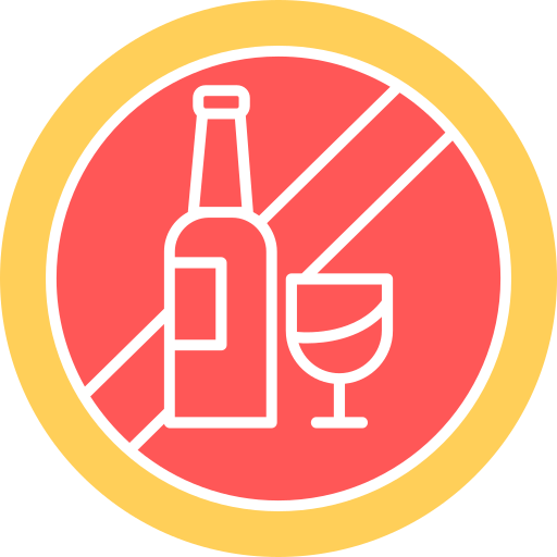 No drinking Generic color fill icon