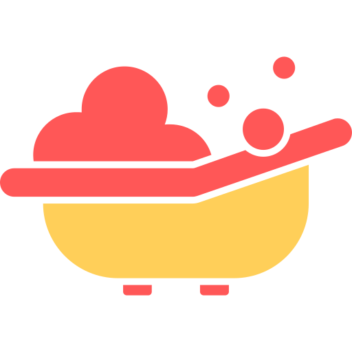 Bañera bebé icono gratis