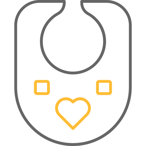 Детский нагрудник бесплатно иконка