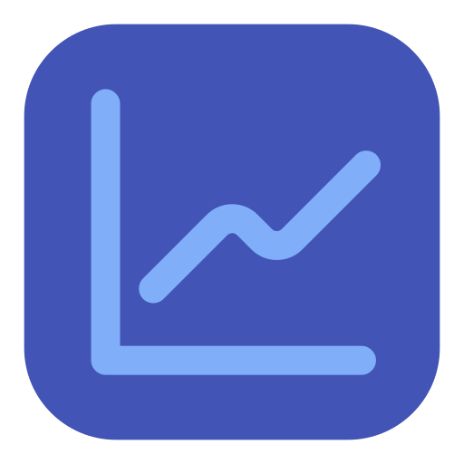 tendencia icono gratis