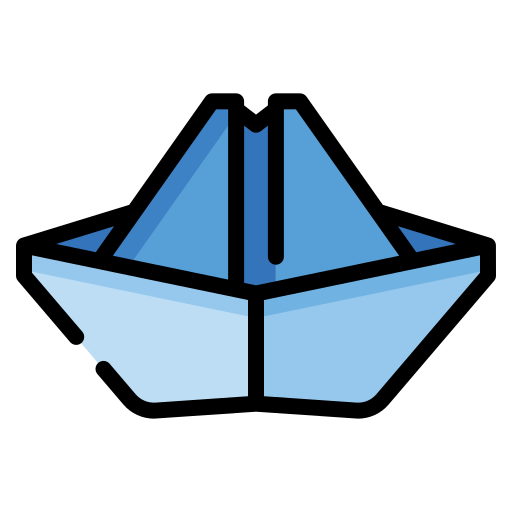 barco de papel icono gratis