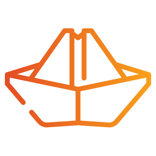 barco de papel icono gratis