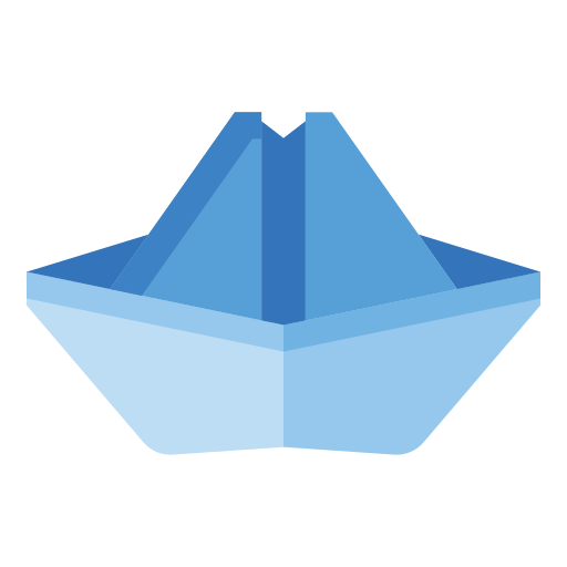 barco de papel icono gratis
