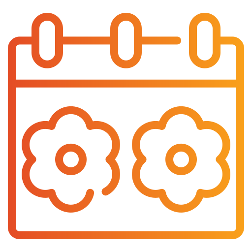 calendario de primavera icono gratis