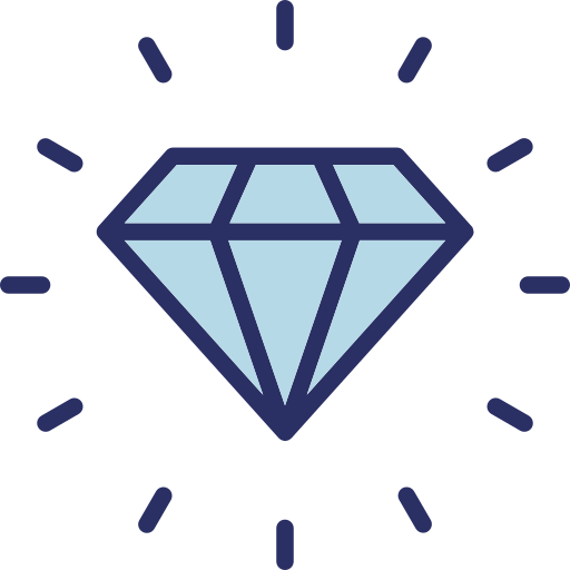 Diamond Generic color lineal-color icon