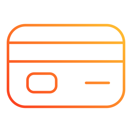 Debit card Generic gradient outline icon