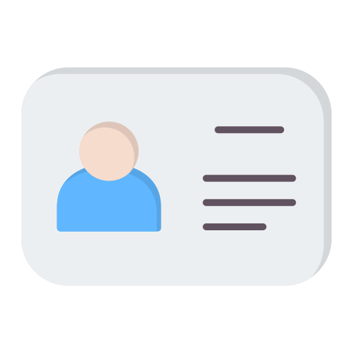tarjeta de identificación icono gratis
