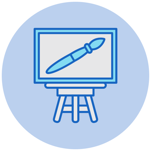 Easel - free icon