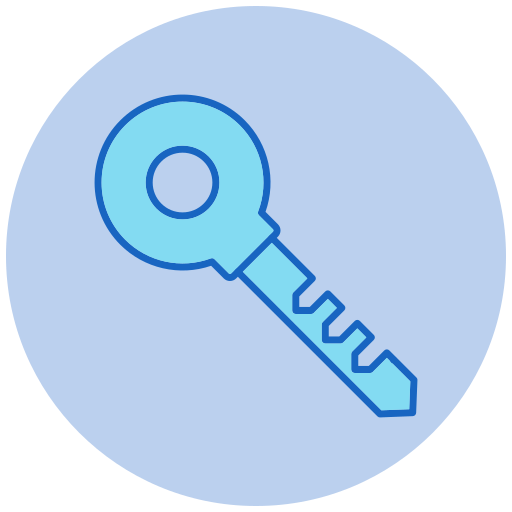 Key Generic color lineal-color icon