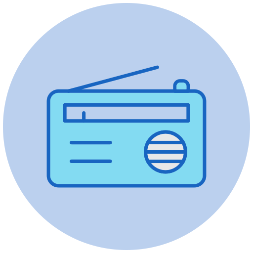 Radio Generic color lineal-color icon