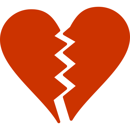 Broken heart Generic color fill icon