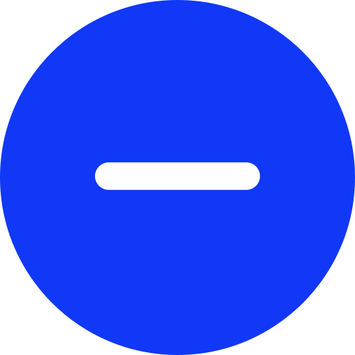 blue minus icon