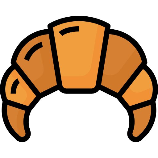 Croissant Aphiradee (monkik) Lineal Color Icon