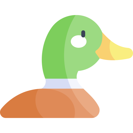 Duck Kawaii Flat icon