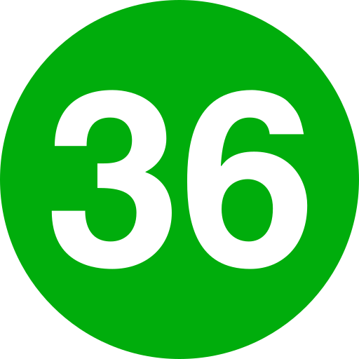 trente-six Icône gratuit