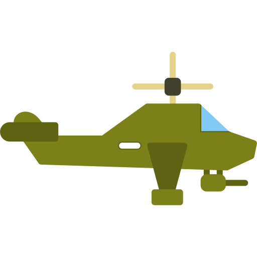 Helicopter Generic color fill icon