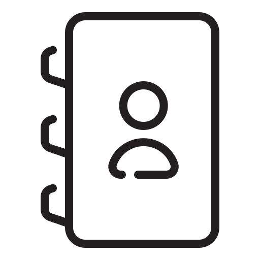 directorio telefónico icono gratis