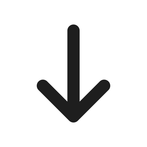 Arrow down Generic black outline icon