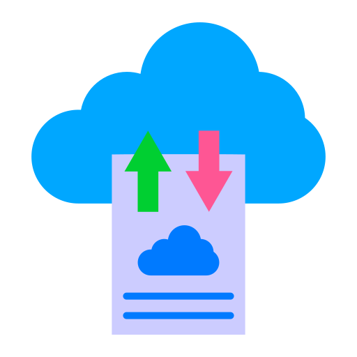 carga en la nube icono gratis