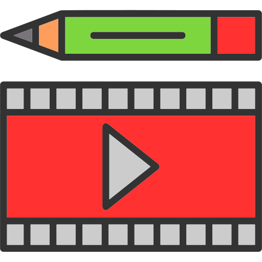 edición de video icono gratis