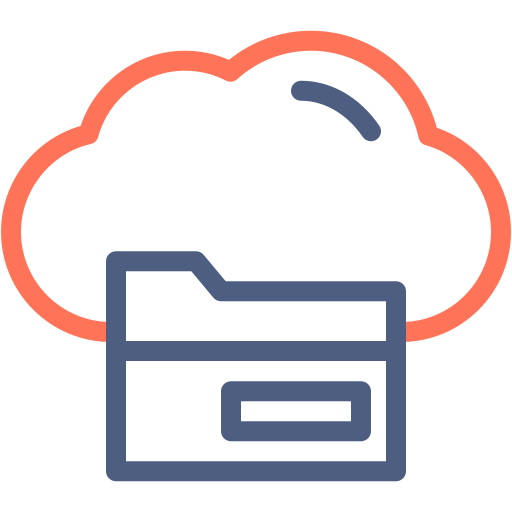Cloud storage free icon