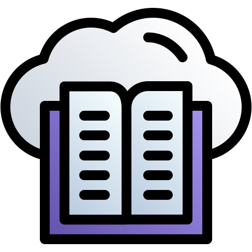 bibliothèque en ligne Icône gratuit