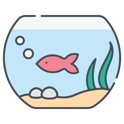 bol à poisson Icône gratuit bol à poisson Icône gratuit