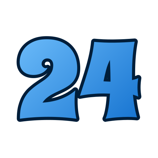 Number 24 PNG Transparent Images Free Download