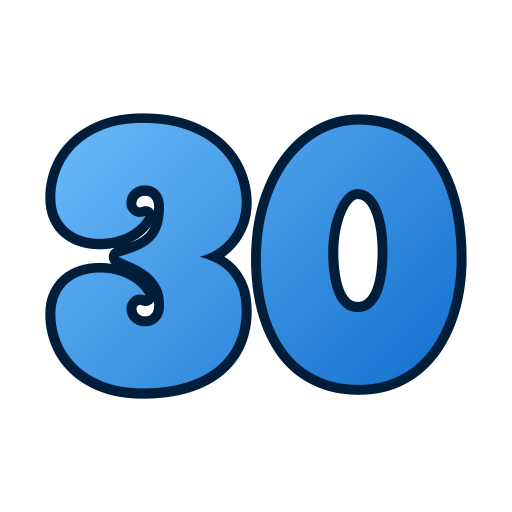 number-30-generic-gradient-lineal-color-icon