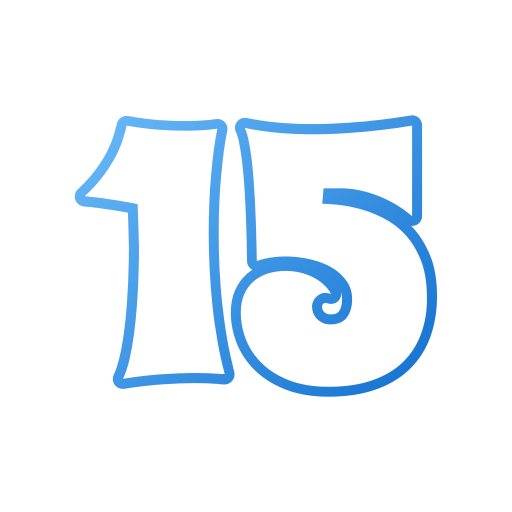 number 15 clipart
