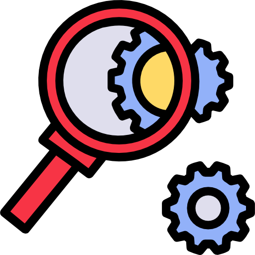 Analyze Definition Icon Stock Illustration