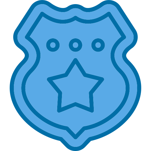 Police badge Generic color lineal-color icon