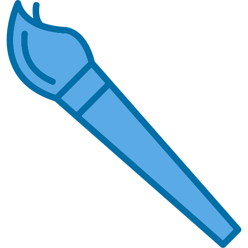 cepillo de pintura icono gratis