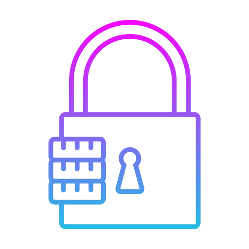 Padlock Generic Gradient Outline Icon