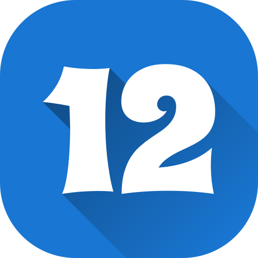 número 12 icono gratis