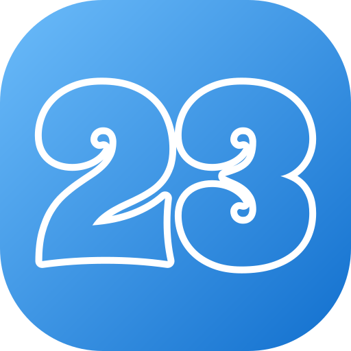 número 23 icono gratis