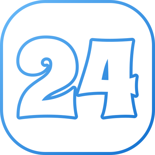 Number 24 Generic Circular icon