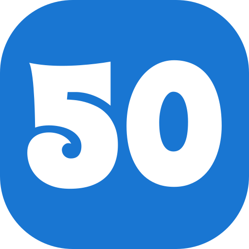 50 grátis ícone 50 grátis ícone