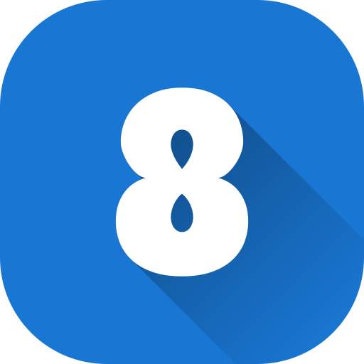 numero 8 icono gratis