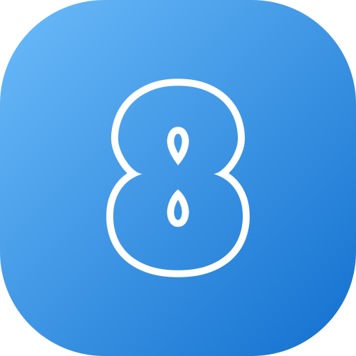 numero 8 icono gratis