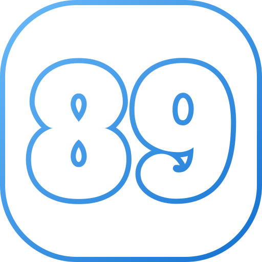 89 Icône gratuit 89 Icône gratuit