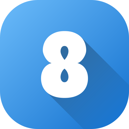 numero 8 icono gratis