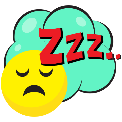 Sleeping Stickers - Free communications Stickers