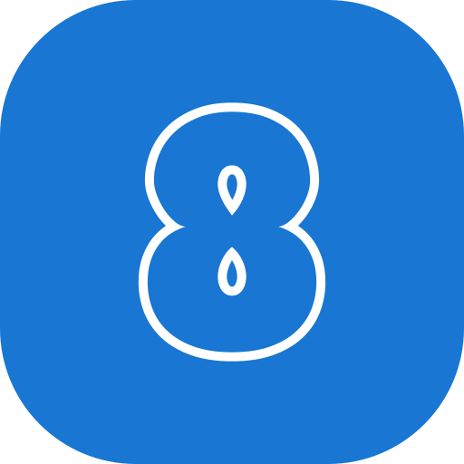 numero 8 icono gratis