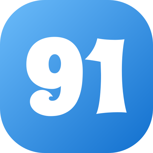 91 Icône gratuit 91 Icône gratuit