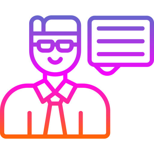 Dialogue Generic gradient outline icon