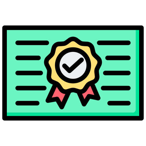 certificación icono gratis