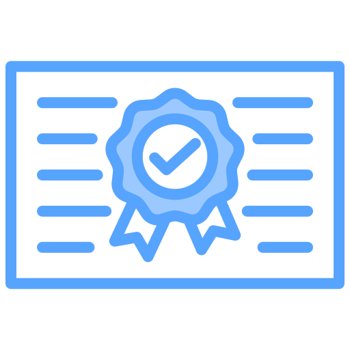certificación icono gratis